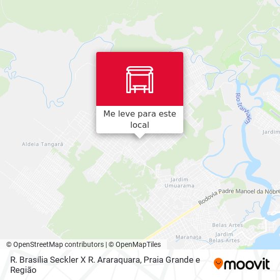 R. Brasília Seckler X R. Araraquara mapa