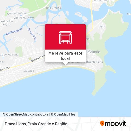 Praça Lions mapa