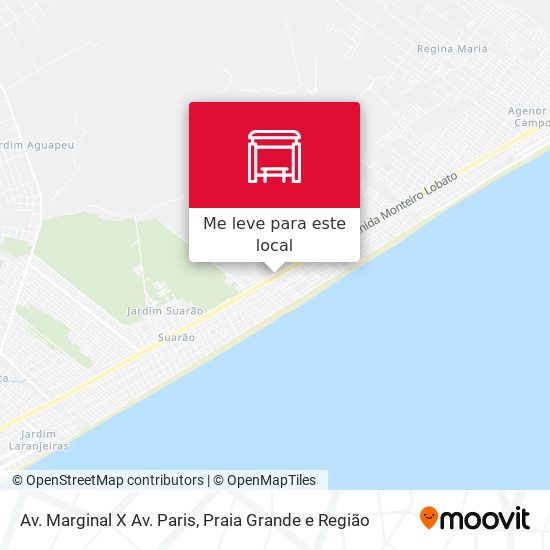Av. Marginal X Av. Paris mapa