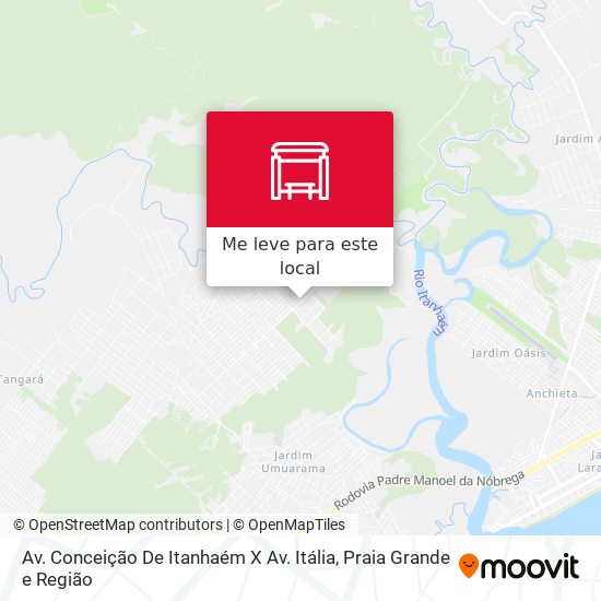 Av. Conceição De Itanhaém X Av. Itália mapa