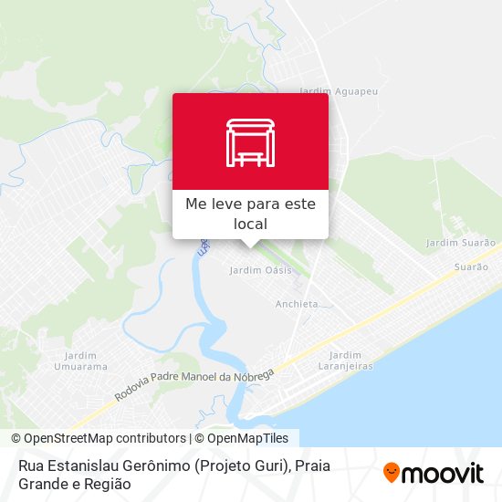 Rua Estanislau Gerônimo (Projeto Guri) mapa
