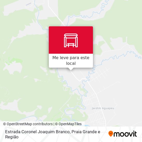 Estrada Coronel Joaquim Branco mapa