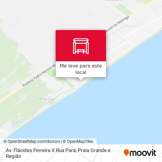 Av. Flácides Ferreira X Rua Pará mapa