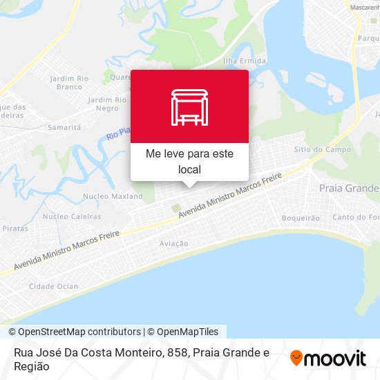 Rua José Da Costa Monteiro, 858 mapa