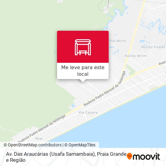Av. Das Araucárias (Usafa Samambaia) mapa