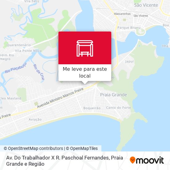 Av. Do Trabalhador X R. Paschoal Fernandes mapa