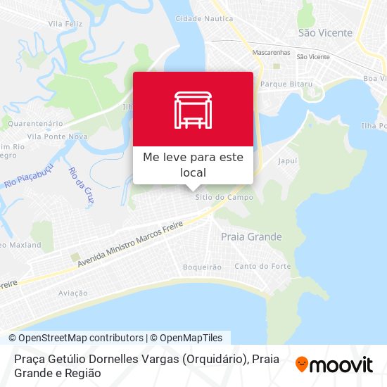 Praça Getúlio Dornelles Vargas (Orquidário) mapa