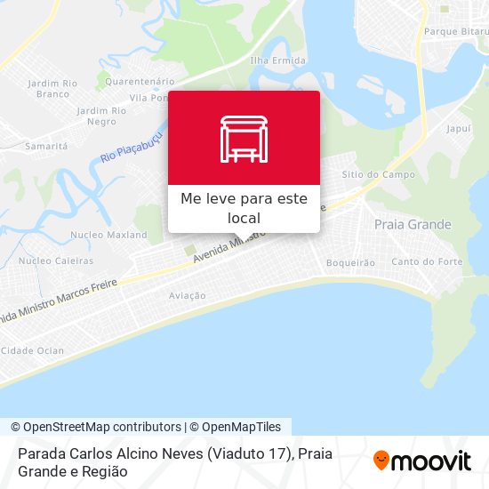Parada Carlos Alcino Neves (Viaduto 17) mapa