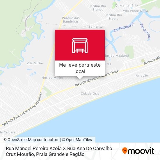 Rua Manoel Pereira Azóia X Rua Ana De Carvalho Cruz Mourão mapa