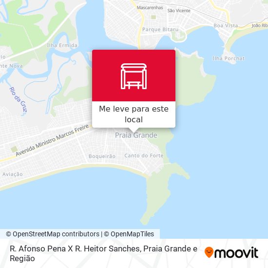 R. Afonso Pena X R. Heitor Sanches mapa