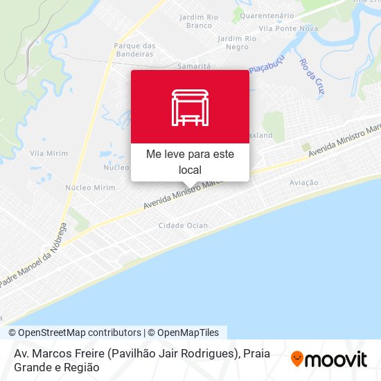 Av. Marcos Freire (Pavilhão Jair Rodrigues) mapa