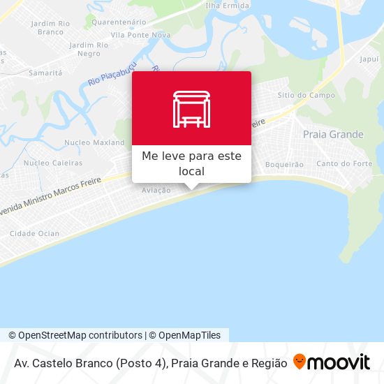 Av. Castelo Branco (Posto 4) mapa