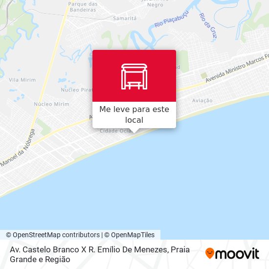 Av. Castelo Branco X R. Emílio De Menezes mapa