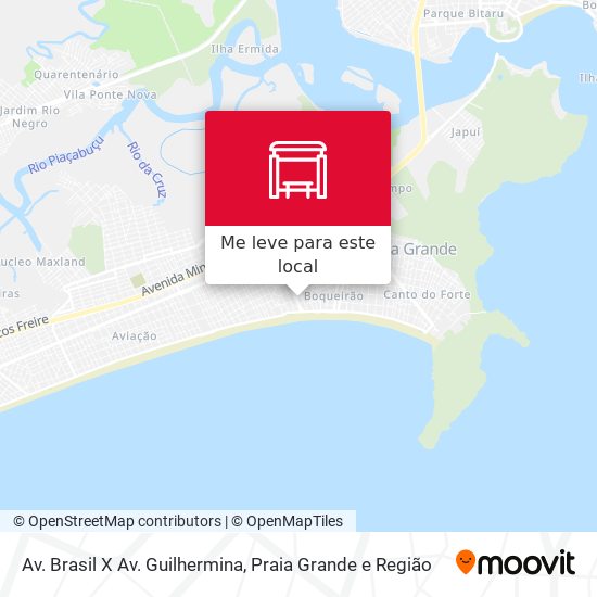 Av. Brasil X Av. Guilhermina mapa
