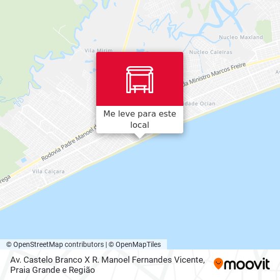 Av. Castelo Branco X R. Manoel Fernandes Vicente mapa