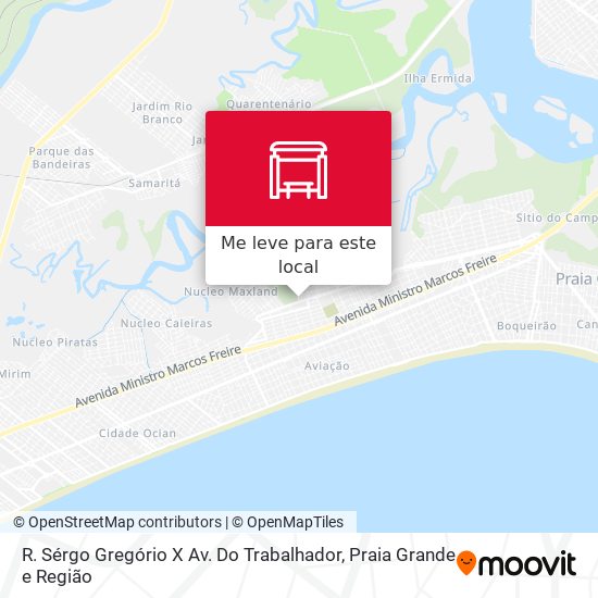 R. Sérgo Gregório X Av. Do Trabalhador mapa