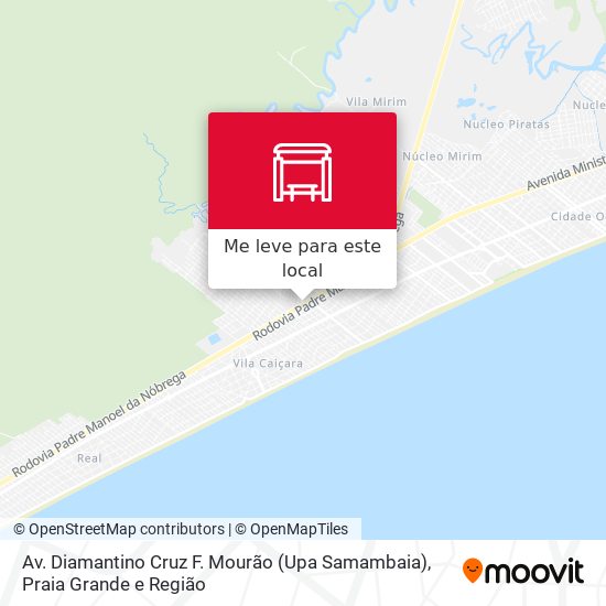 Av. Diamantino Cruz F. Mourão (Upa Samambaia) mapa
