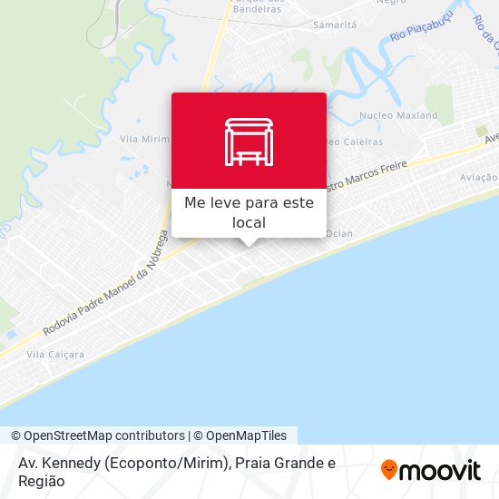 Av. Kennedy (Ecoponto/Mirim) mapa
