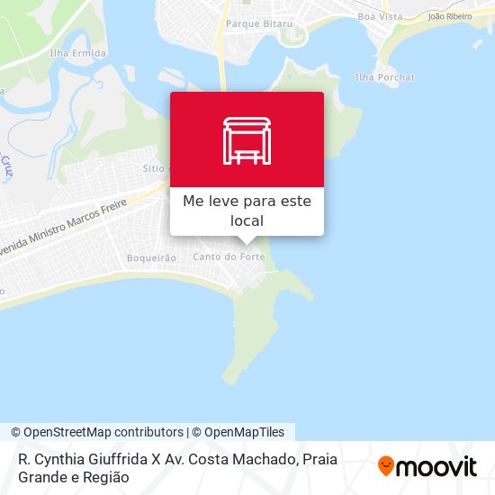 R. Cynthia Giuffrida X Av. Costa Machado mapa