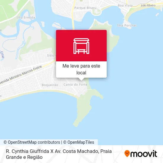 R. Cynthia Giuffrida X Av. Costa Machado mapa