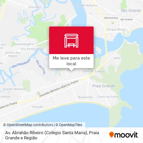 Av. Abrahão Ribeiro (Colégio Santa Maria) mapa