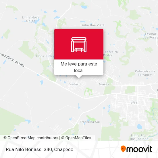 Rua Nilo Bonassi 340 mapa