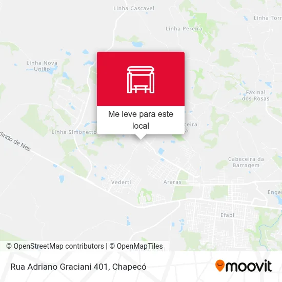 Rua Adriano Graciani 401 mapa