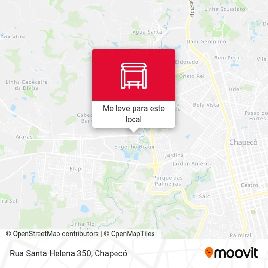 Rua Santa Helena 350 mapa