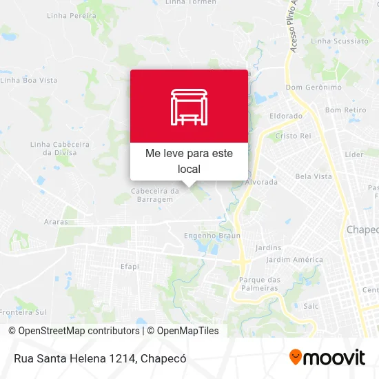 Rua Santa Helena 1214 mapa