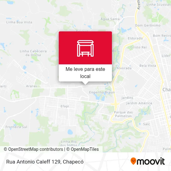Rua Antonio Caleff 129 mapa