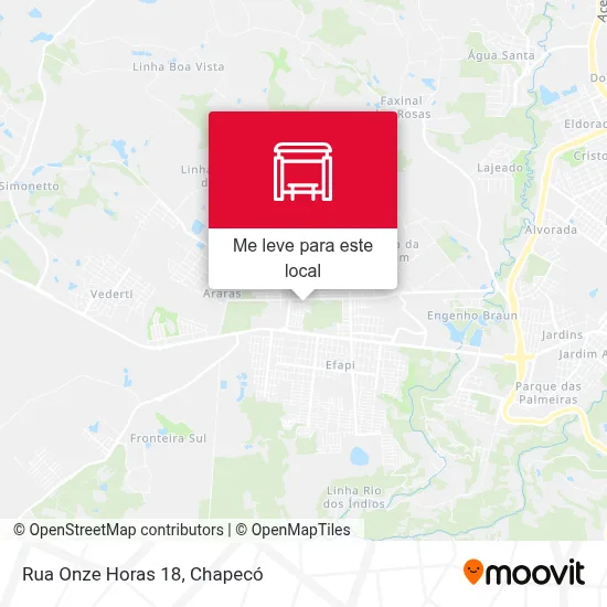 Rua Onze Horas 18 mapa