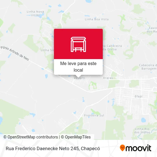 Rua Frederico Daenecke Neto 245 mapa