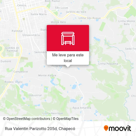 Rua Valentin Parizotto 205d mapa
