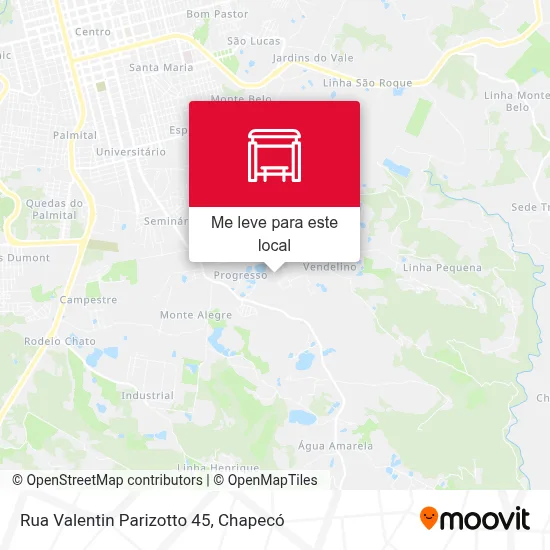 Rua Valentin Parizotto 45 mapa