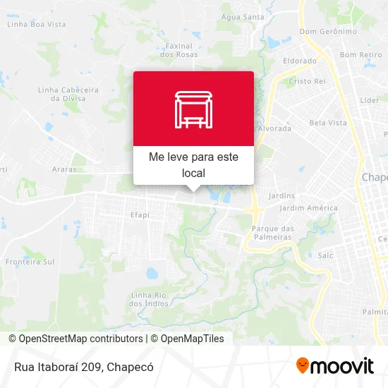 Rua Itaboraí 209 mapa