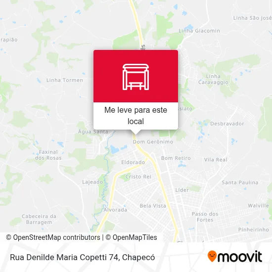 Rua Denilde Maria Copetti 74 mapa