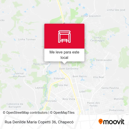 Rua Denilde Maria Copetti 36 mapa