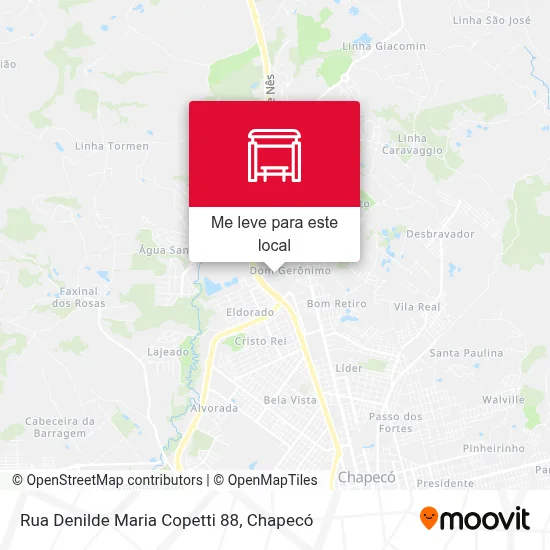 Rua Denilde Maria Copetti 88 mapa
