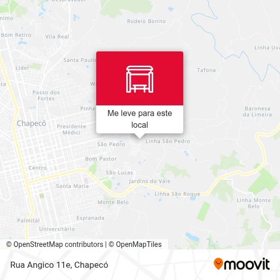 Rua Angico 11e mapa