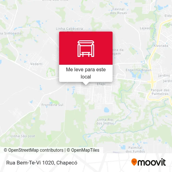 Rua Bem-Te-Vi 1020 mapa