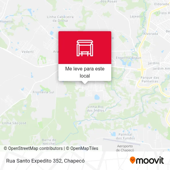 Rua Santo Expedito 352 mapa