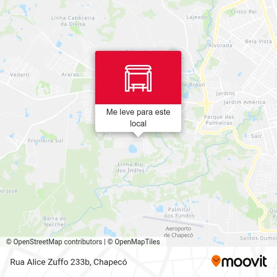 Rua Alice Zuffo 233b mapa