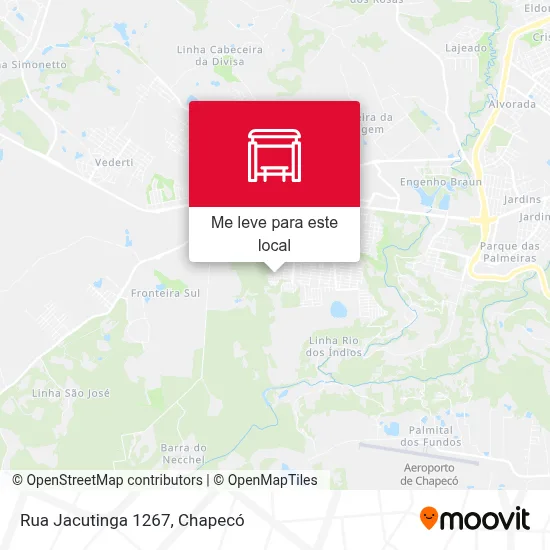Rua Jacutinga 1267 mapa