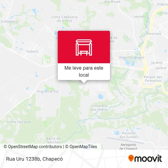 Rua Uru 1238b mapa