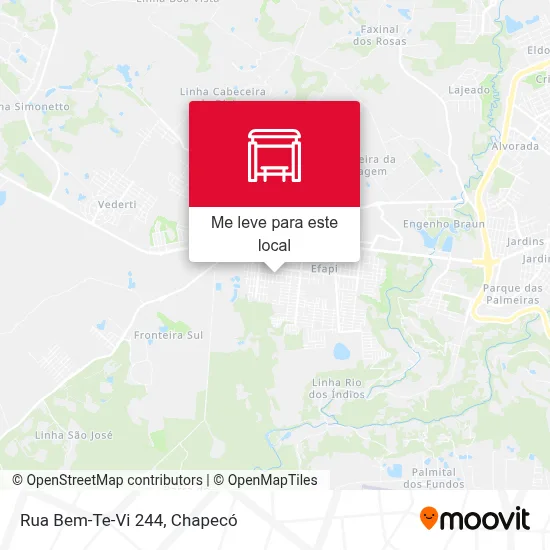 Rua Bem-Te-Vi 244 mapa