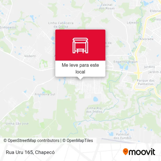 Rua Uru 165 mapa