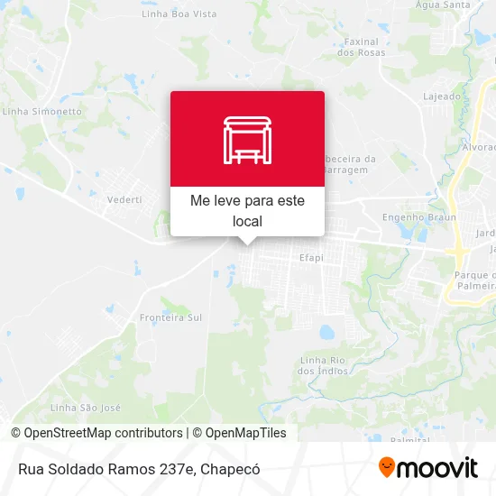 Rua Soldado Ramos 237e mapa