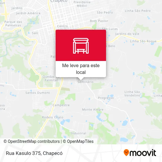 Rua Kasulo 375 mapa