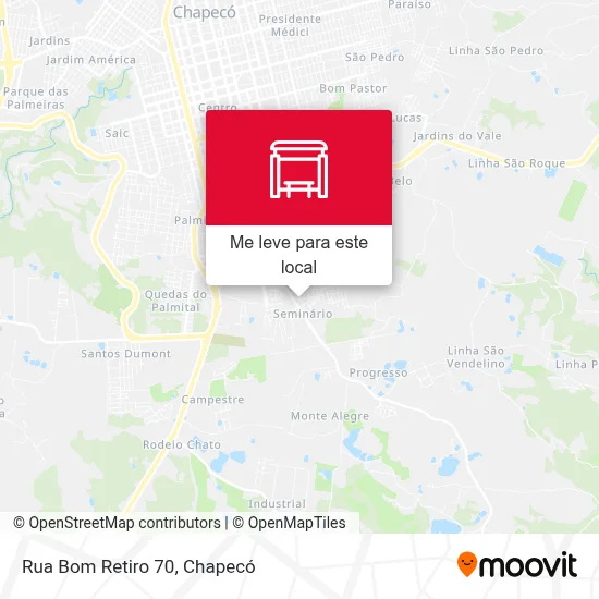 Rua Bom Retiro 70 mapa