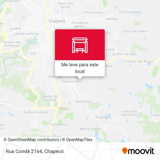 Rua Condá 2164 mapa